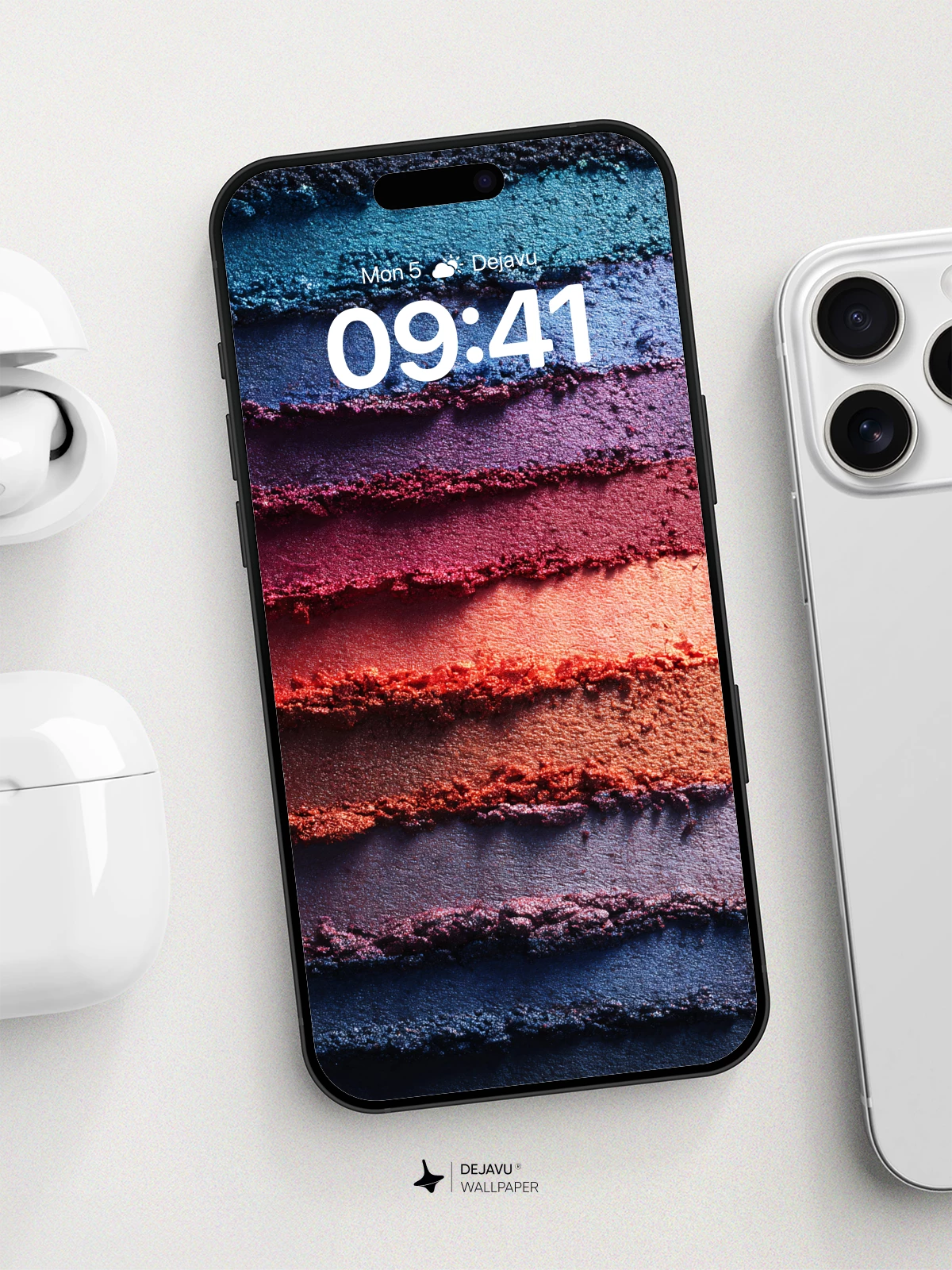 Vibrant Pigment Layers Wallpaper 8K for iPhone and Android