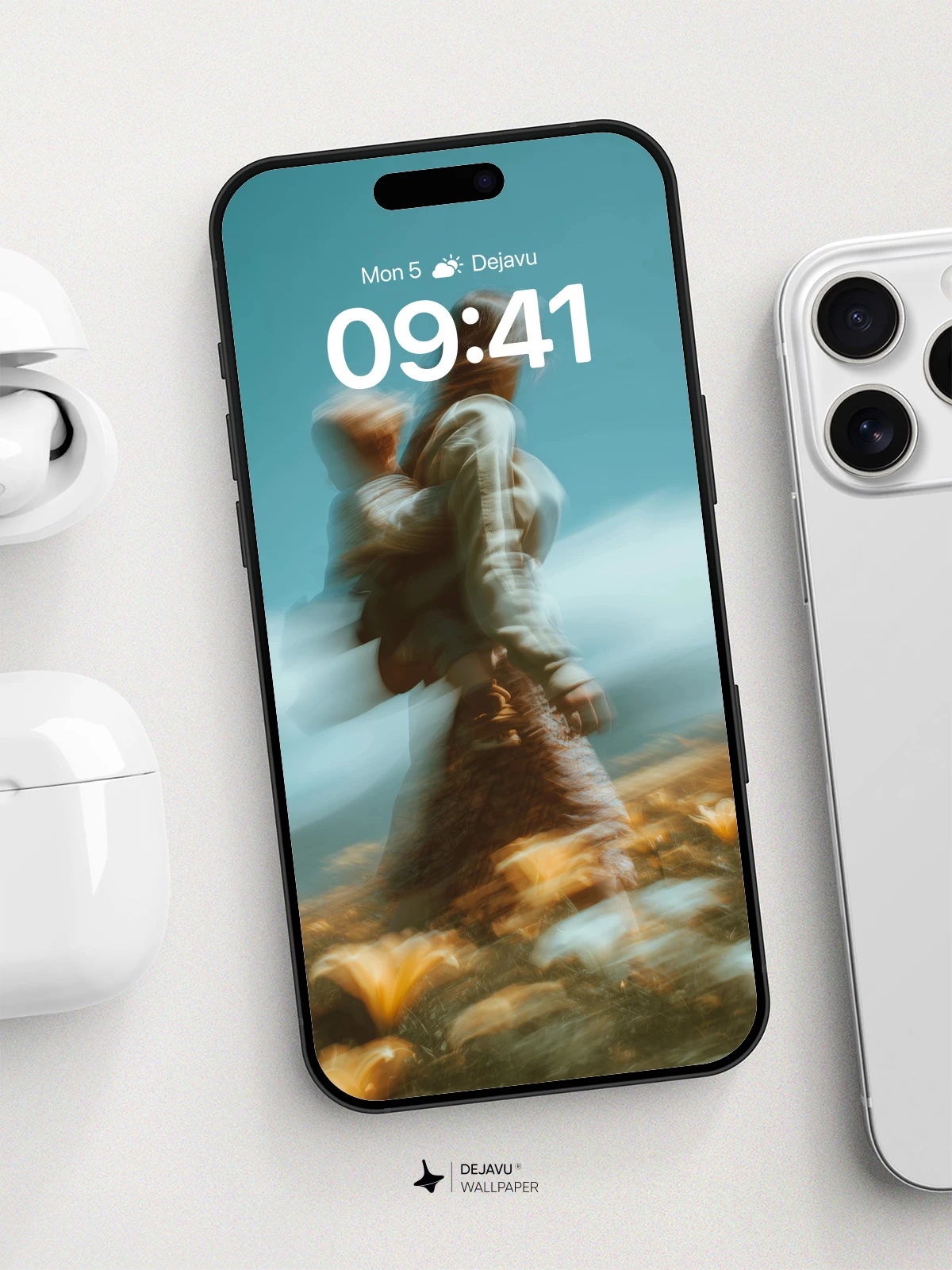 Dreamlike Motion in Golden Fields Wallpaper 8K for iPhone and Android