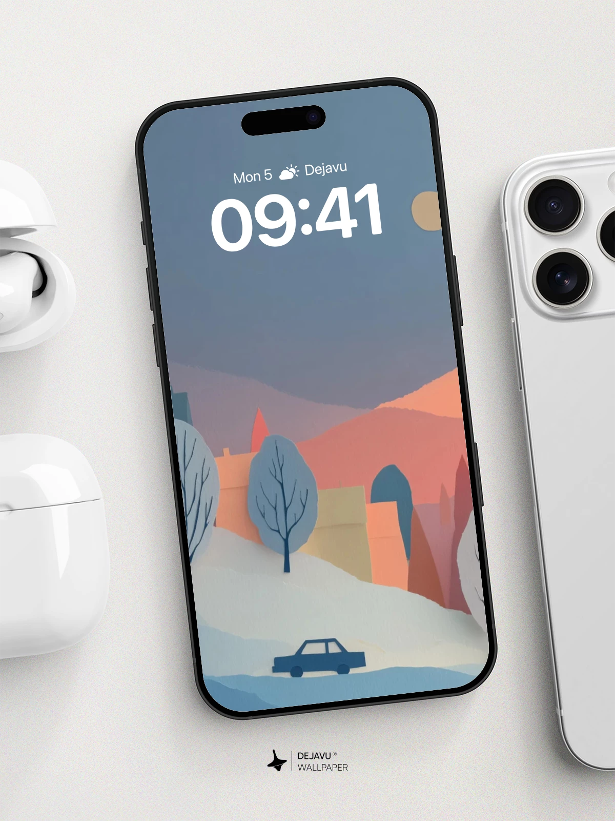 Winter Landscape Wallpaper 8K for iPhone and Android