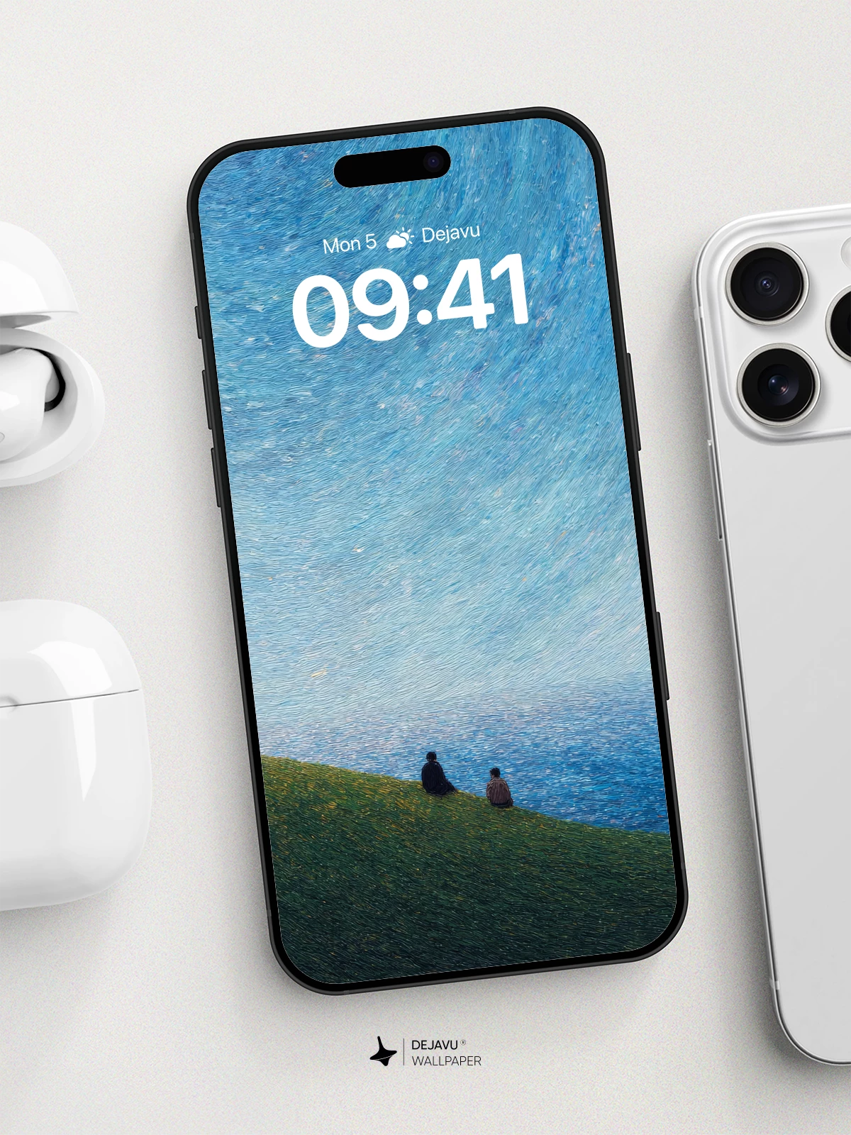 Van Gogh-Inspired Starry Sky Wallpaper 8K for iPhone and Android