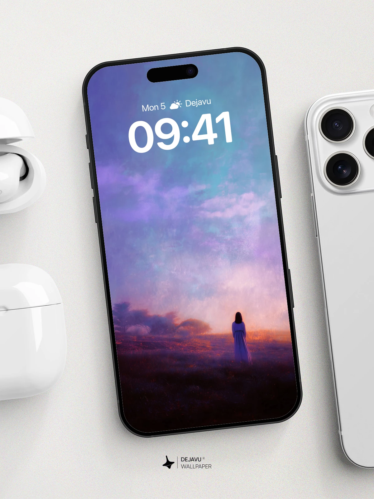 Mystic Sky Wanderer Wallpaper 8K for iPhone and Android