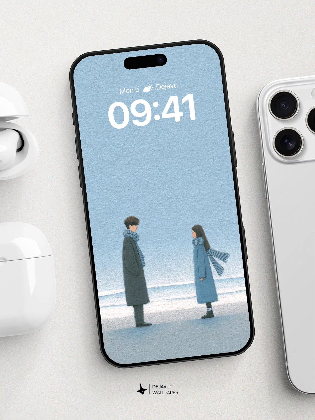 Winter Encounter Wallpaper 8K for iPhone and Android