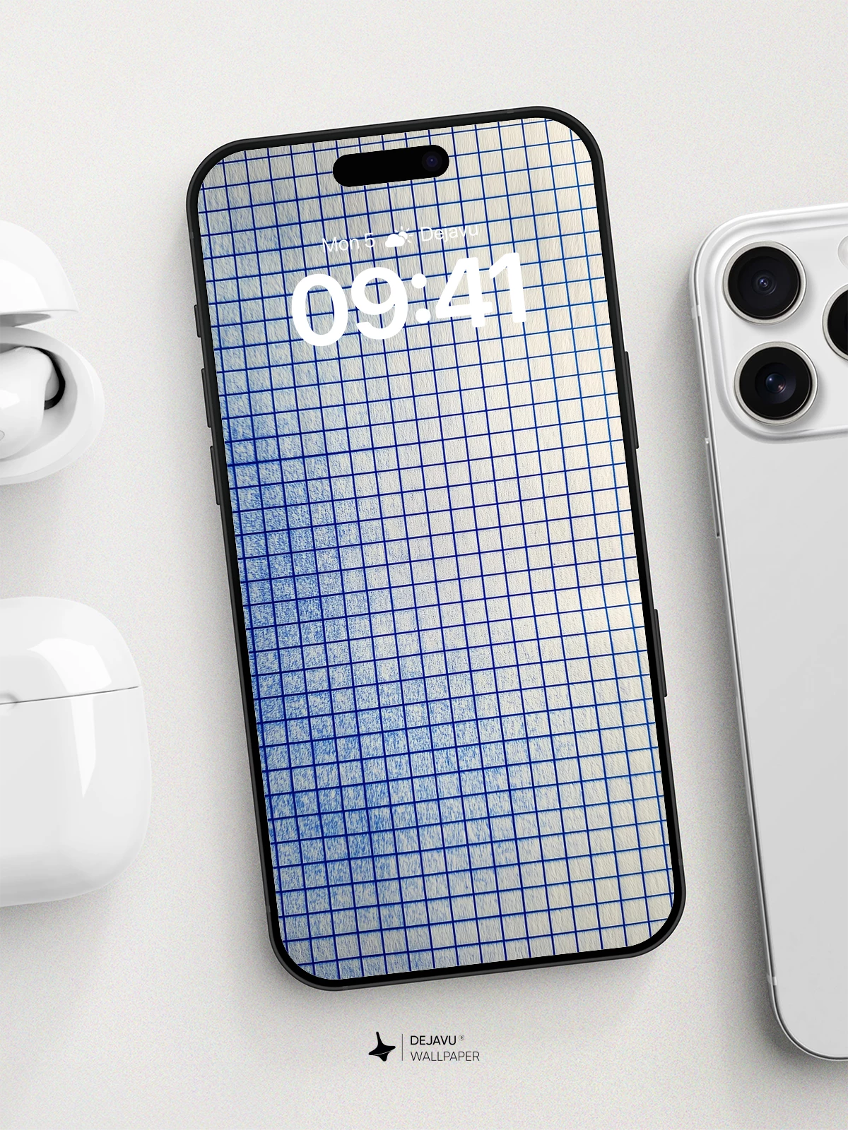 Minimal Grid Pattern Wallpaper 8K for iPhone and Android