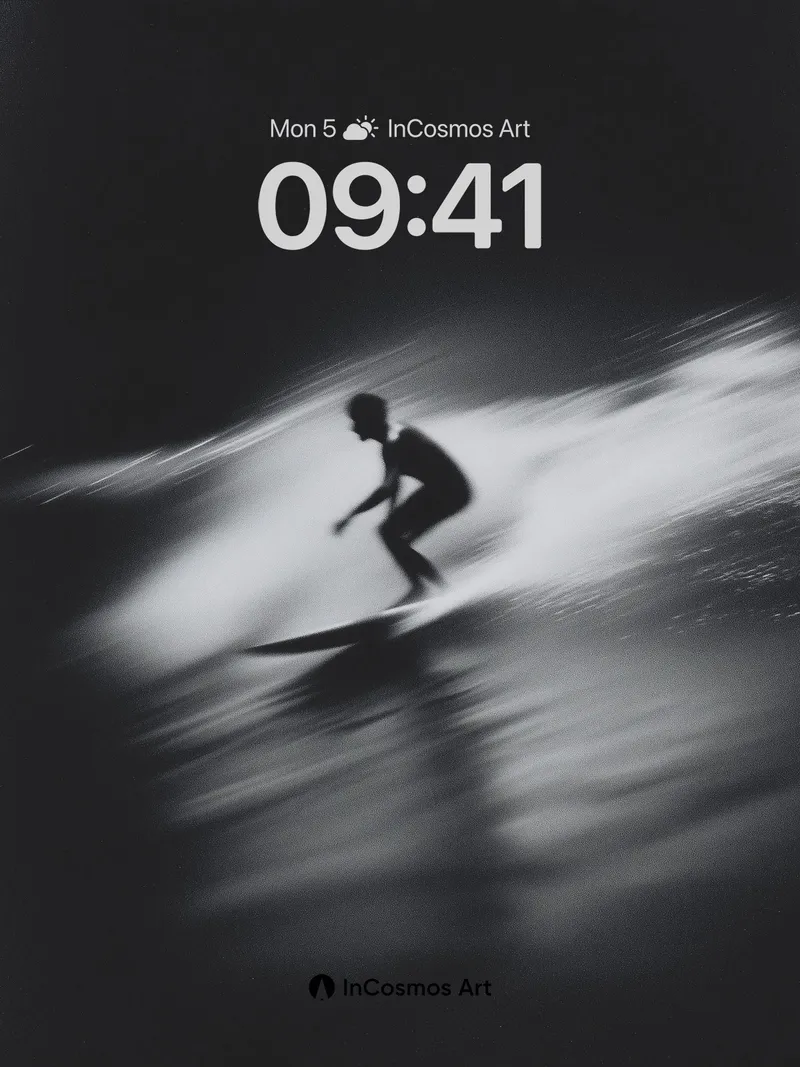 Shadow Surge Wallpaper with Motion Blur