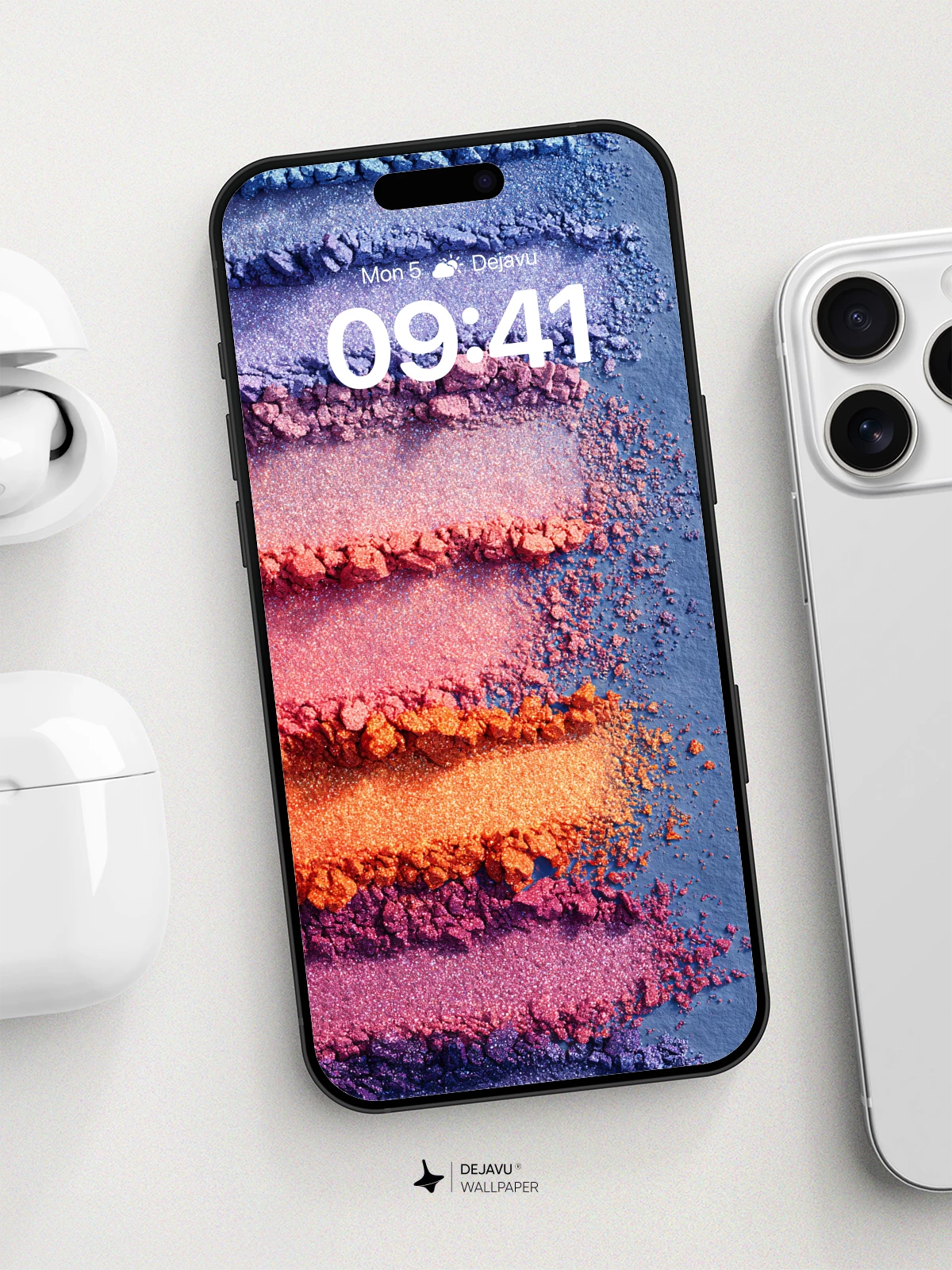 Vibrant Pigment Layers Wallpaper 8K for iPhone and Android