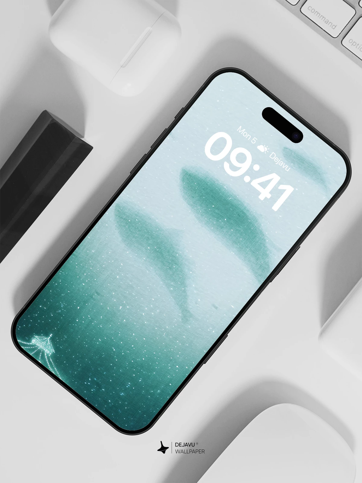 Surreal Underwater Gazebo Wallpaper 8K for iPhone and Android