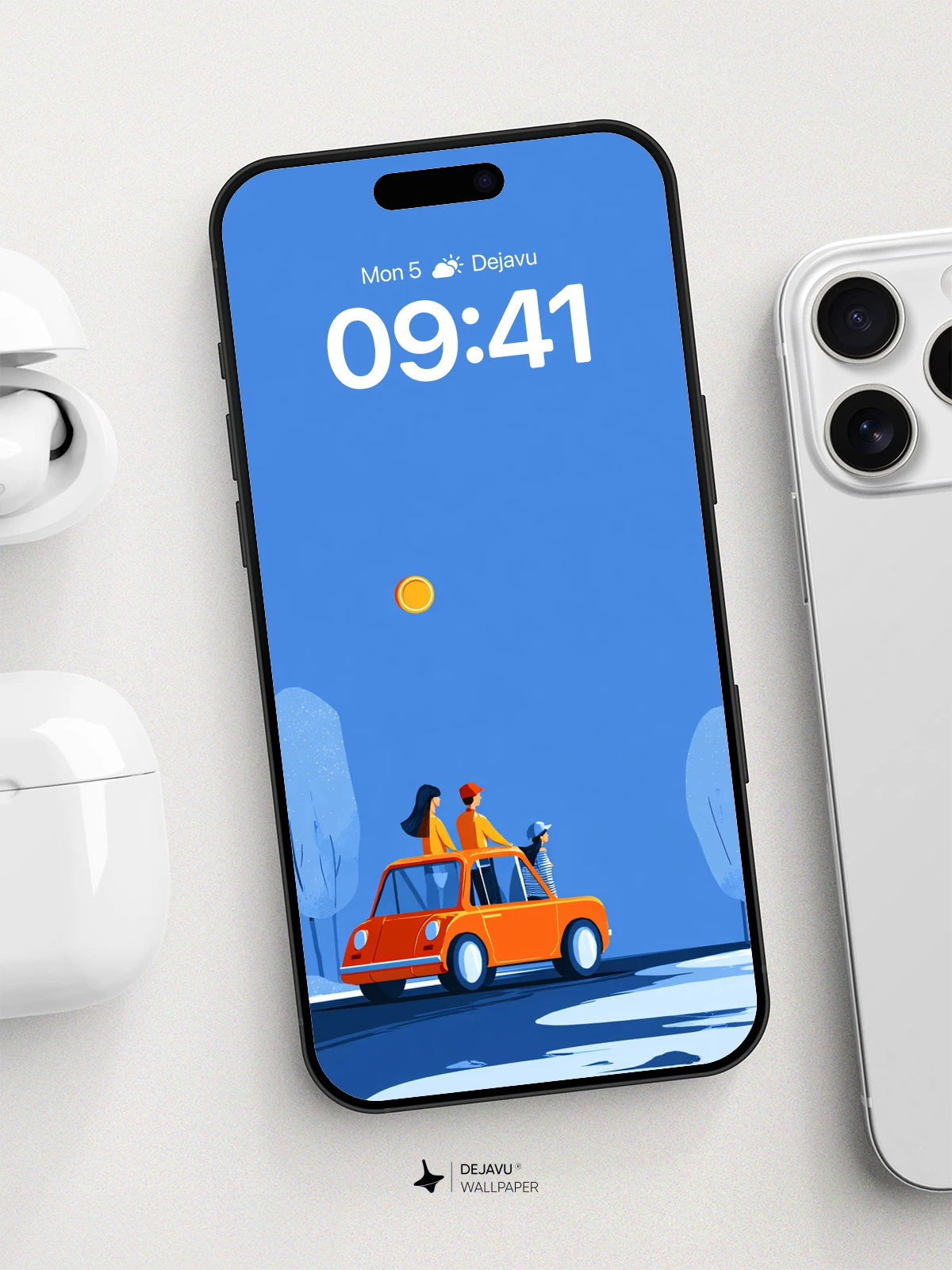 Winter Drive Adventure Wallpaper 8K for iPhone and Android