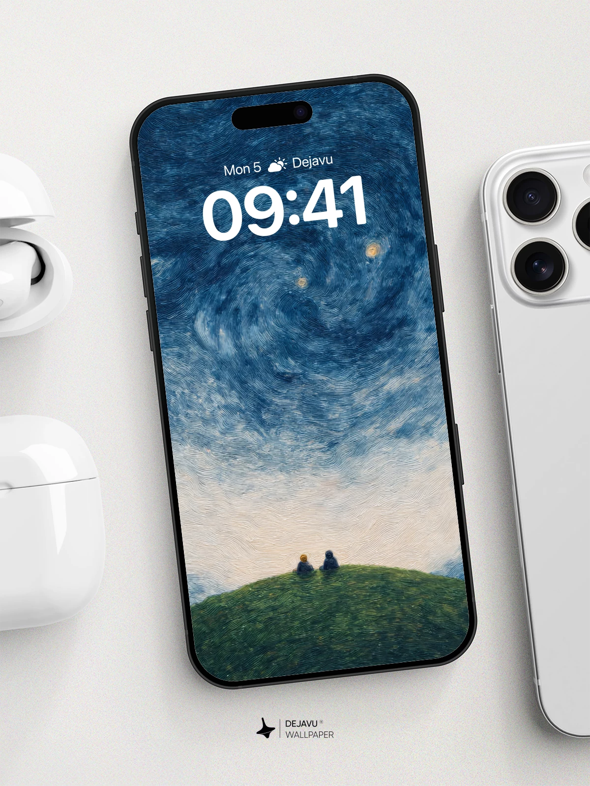 Van Gogh-Inspired Starry Sky Wallpaper 8K for iPhone and Android