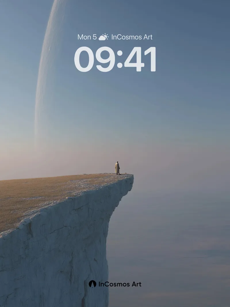 Solitary Horizon Wallpaper with Celestial Curve