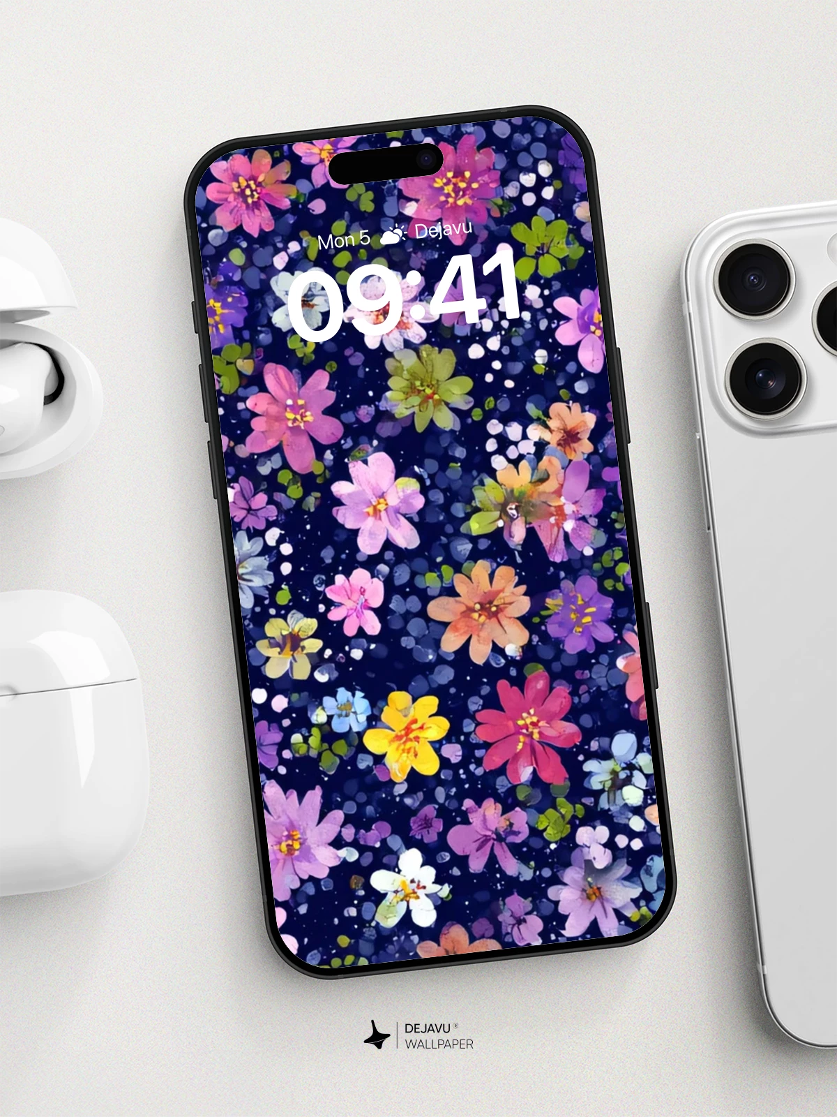 Vibrant Floral Garden Wallpaper 8K for iPhone and Android