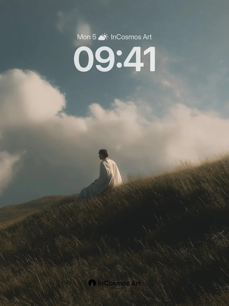 Serenity Ridge Wallpaper with Distant Light
