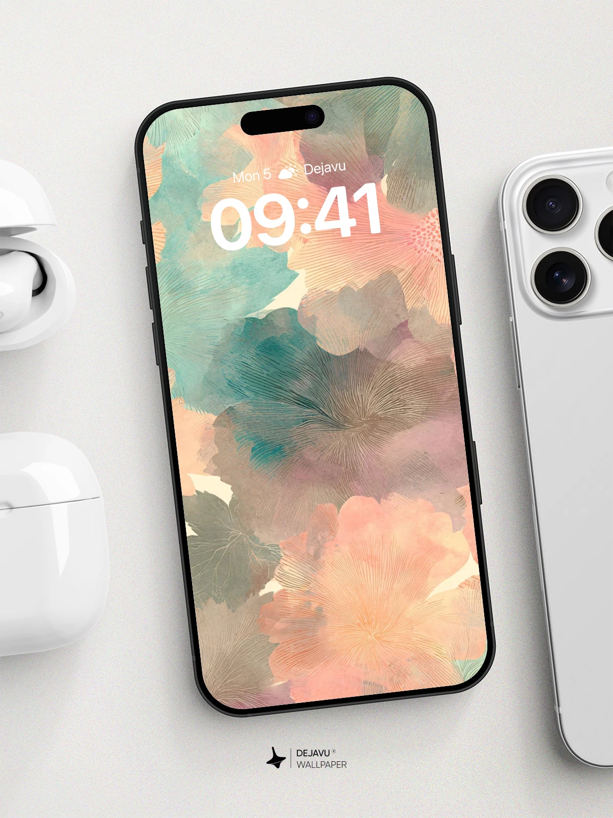 Watercolor Floral Dream Wallpaper 8K for iPhone and Android