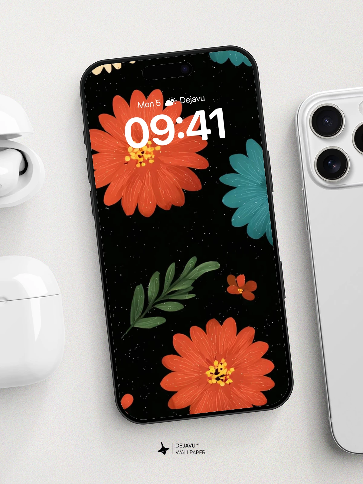 Vibrant Floral Pattern Wallpaper 8K for iPhone and Android