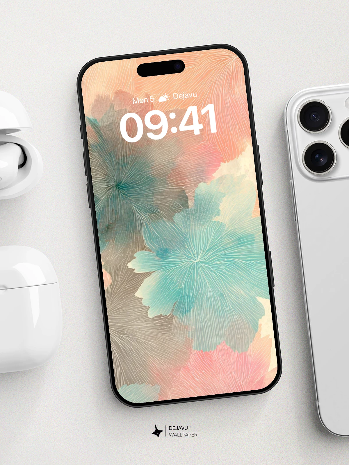 Watercolor Floral Dreams Wallpaper 8K for iPhone and Android
