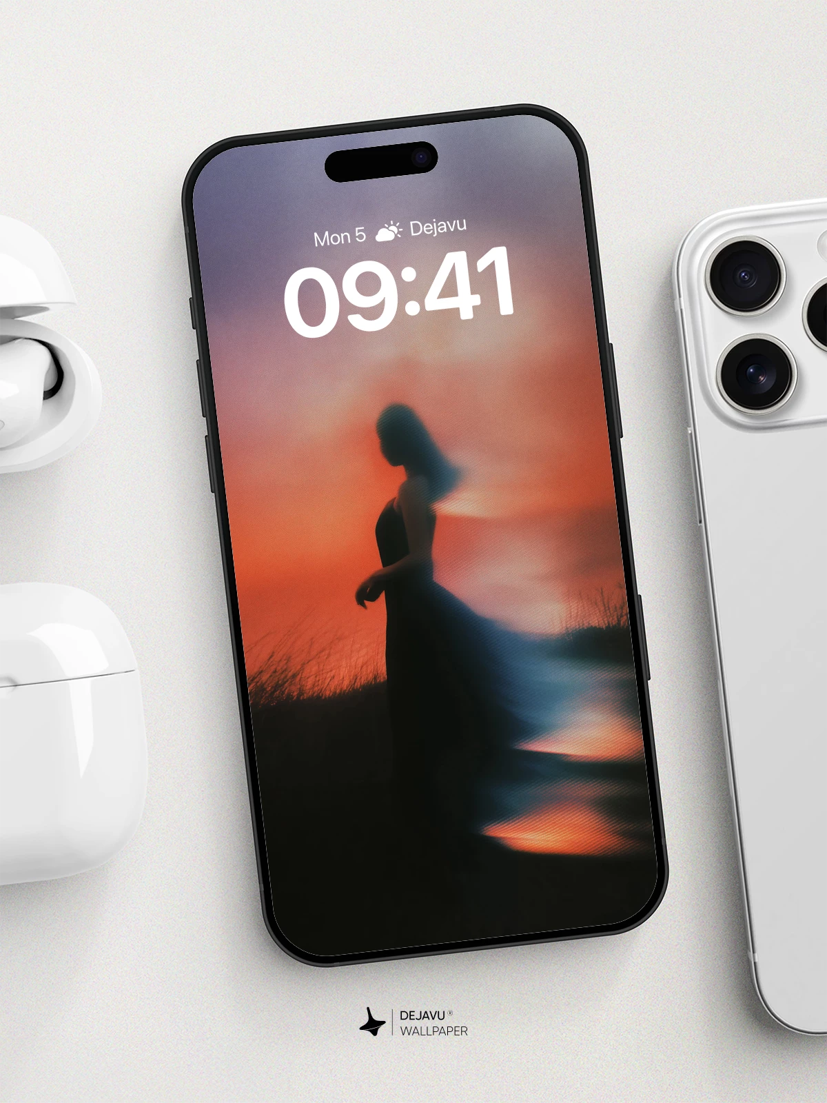 Mystic Sunset Silhouette Wallpaper 8K for iPhone and Android