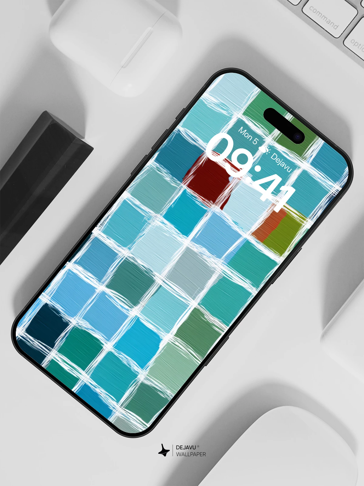 Woven Color Grid Wallpaper 8K for iPhone and Android