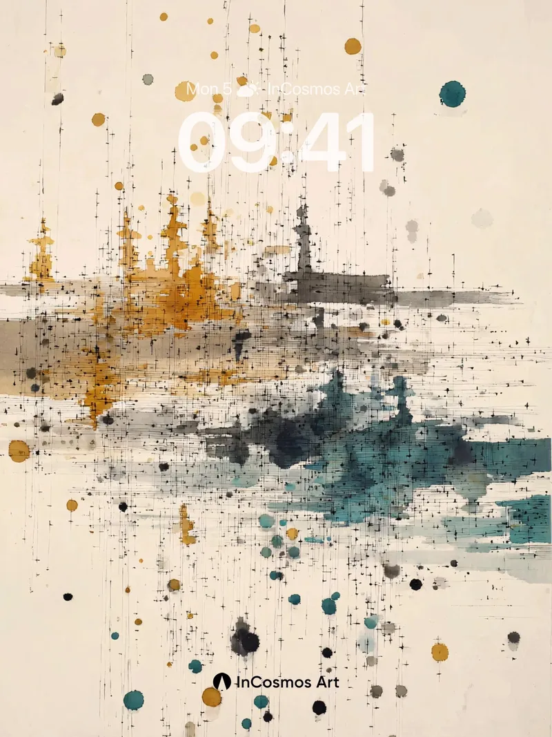Quiet Rain Wallpaper with Gold Dust