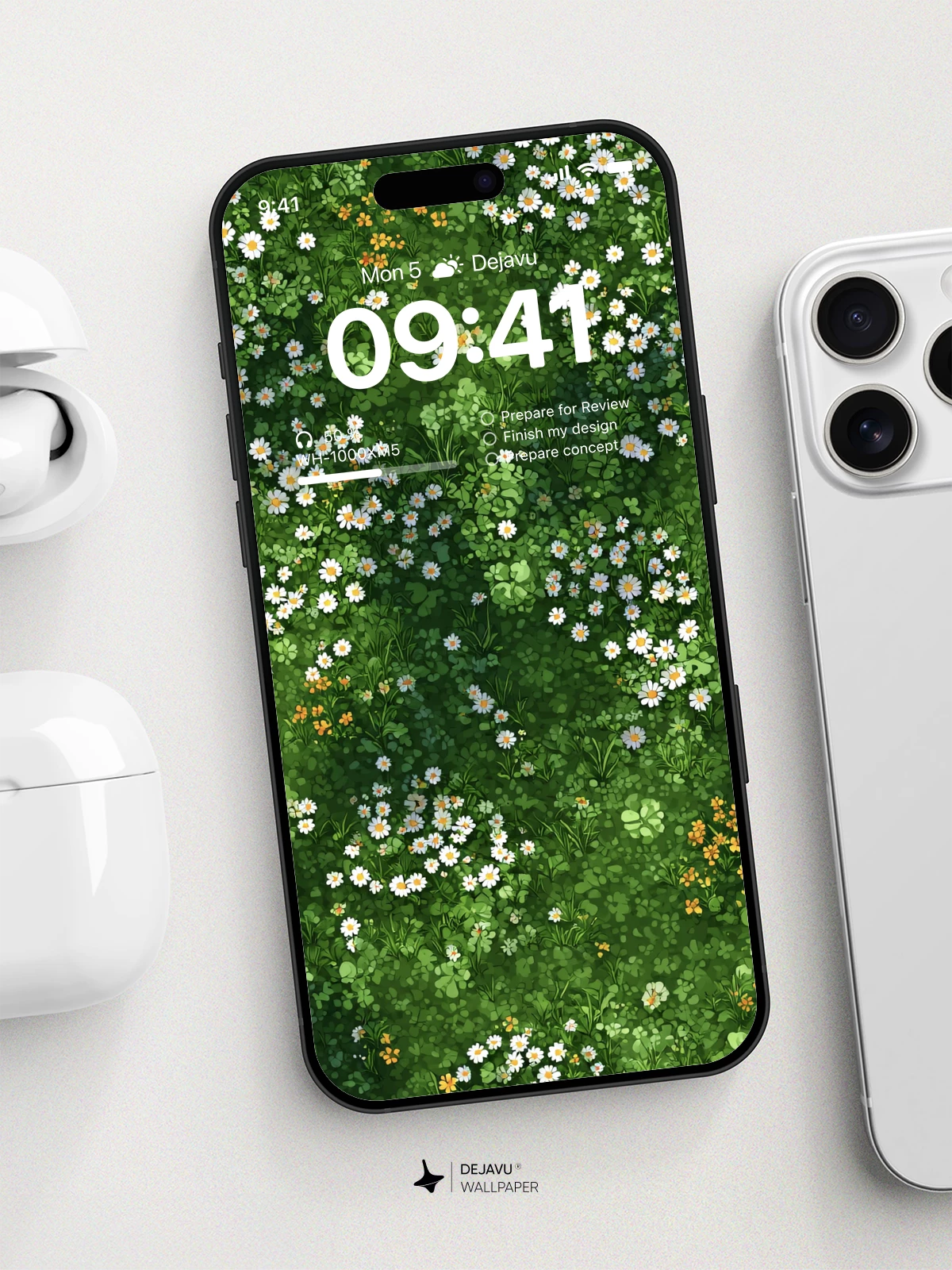 Meadow Flowers 8K Wallpaper for iPhone and Android