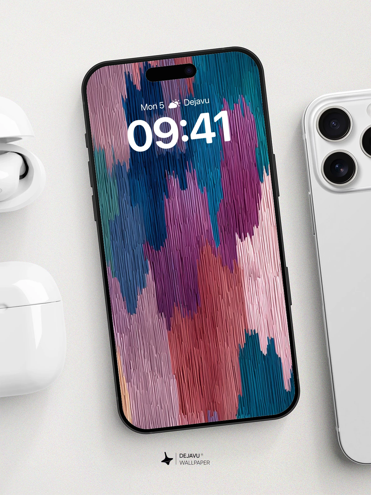 Woven Abstract Gradient Wallpaper 8K