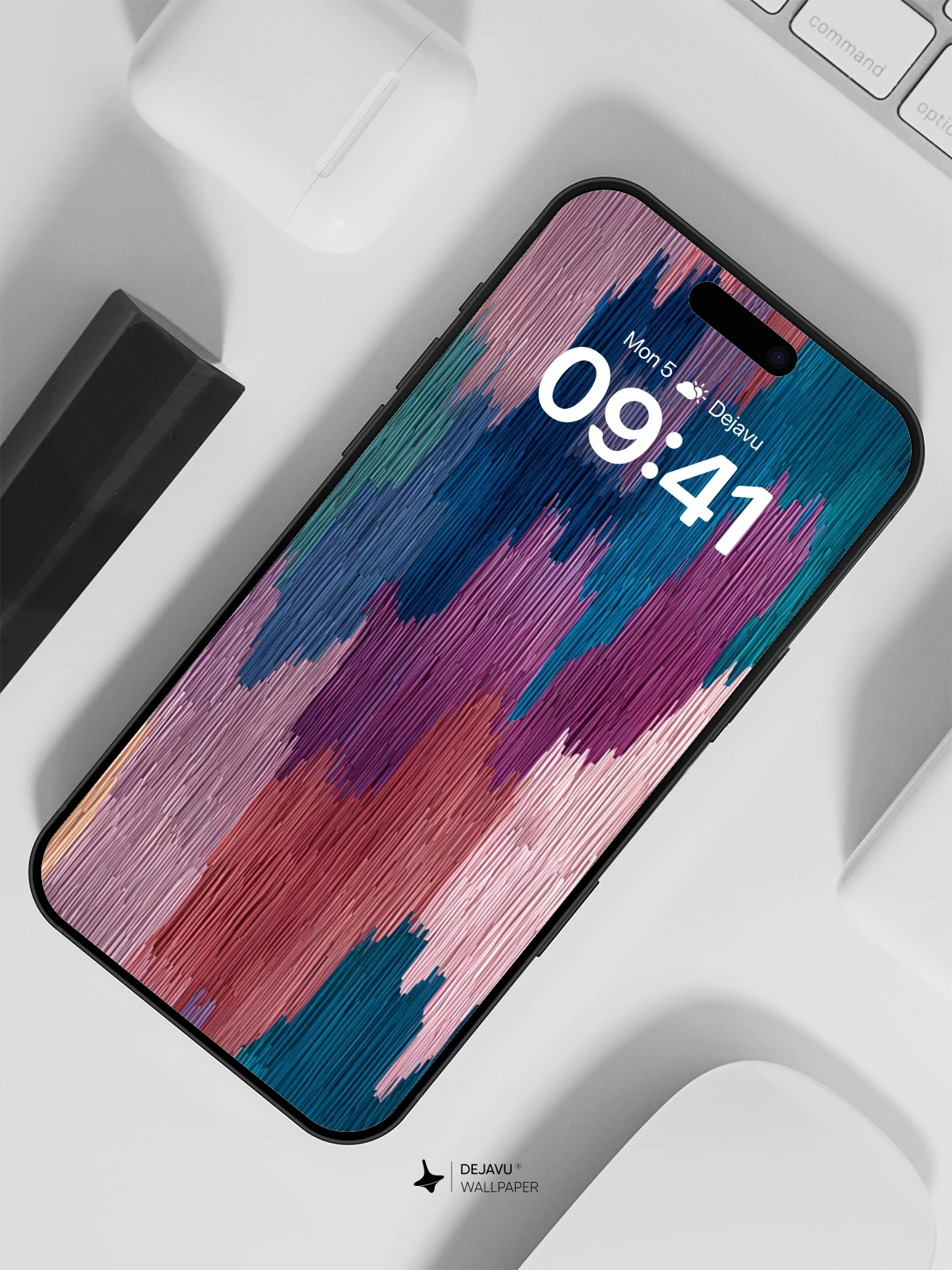 Woven Abstract Gradient Wallpaper 8K