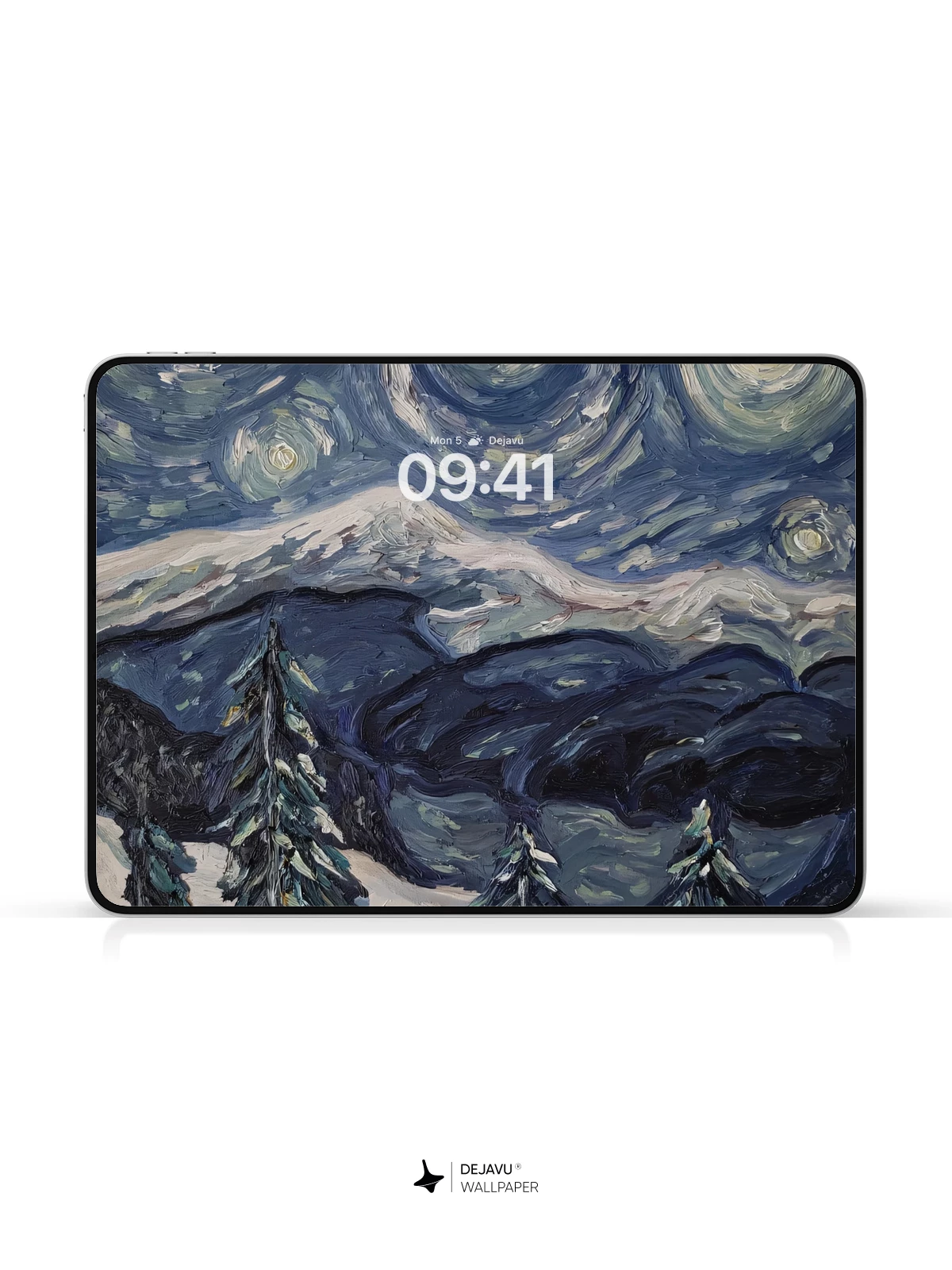 Van Gogh Starry Night Style 8K Wallpaper