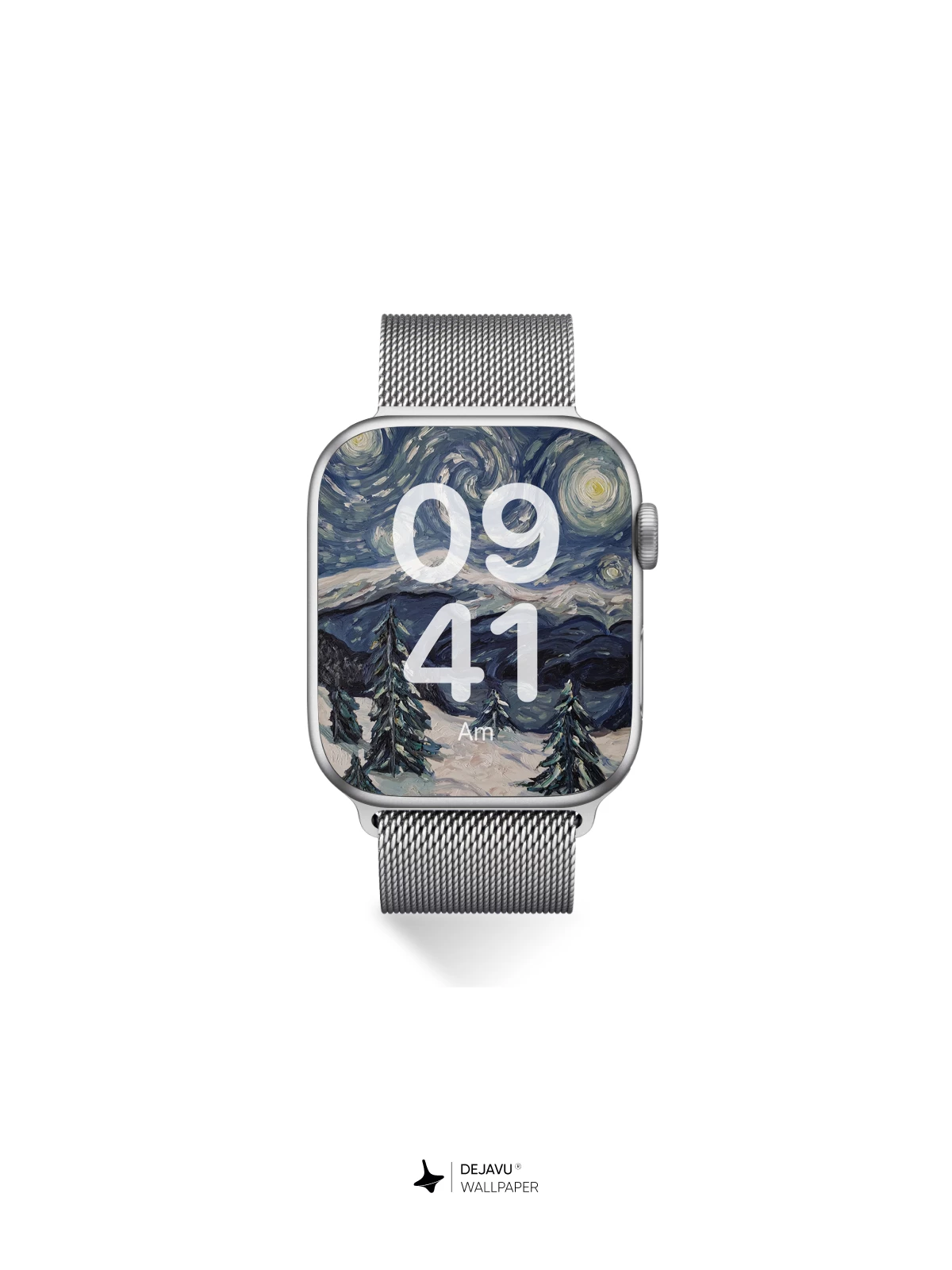 Van Gogh Starry Night Style 8K Wallpaper
