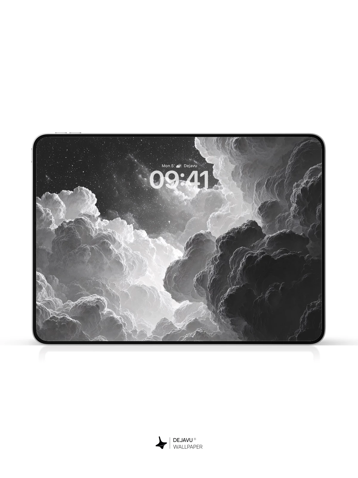 Monochrome Storm Clouds Wallpaper 8K