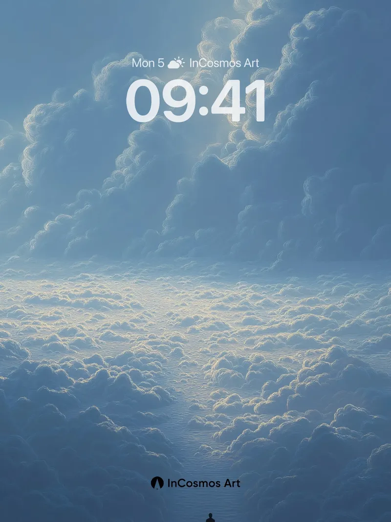Serenity Path Wallpaper Above the Clouds