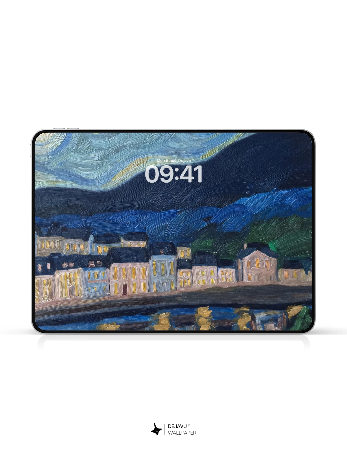 Van Gogh Starry Night Style 8K Wallpaper
