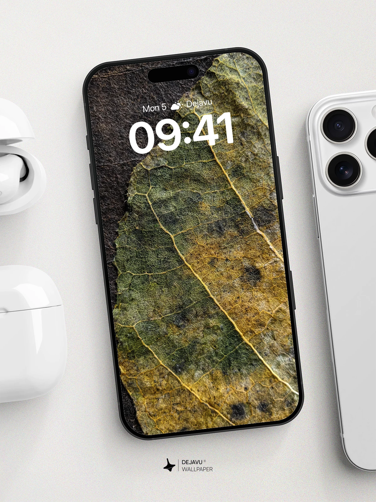 Autumn Leaf Texture Wallpaper 8K for iPhone and Android