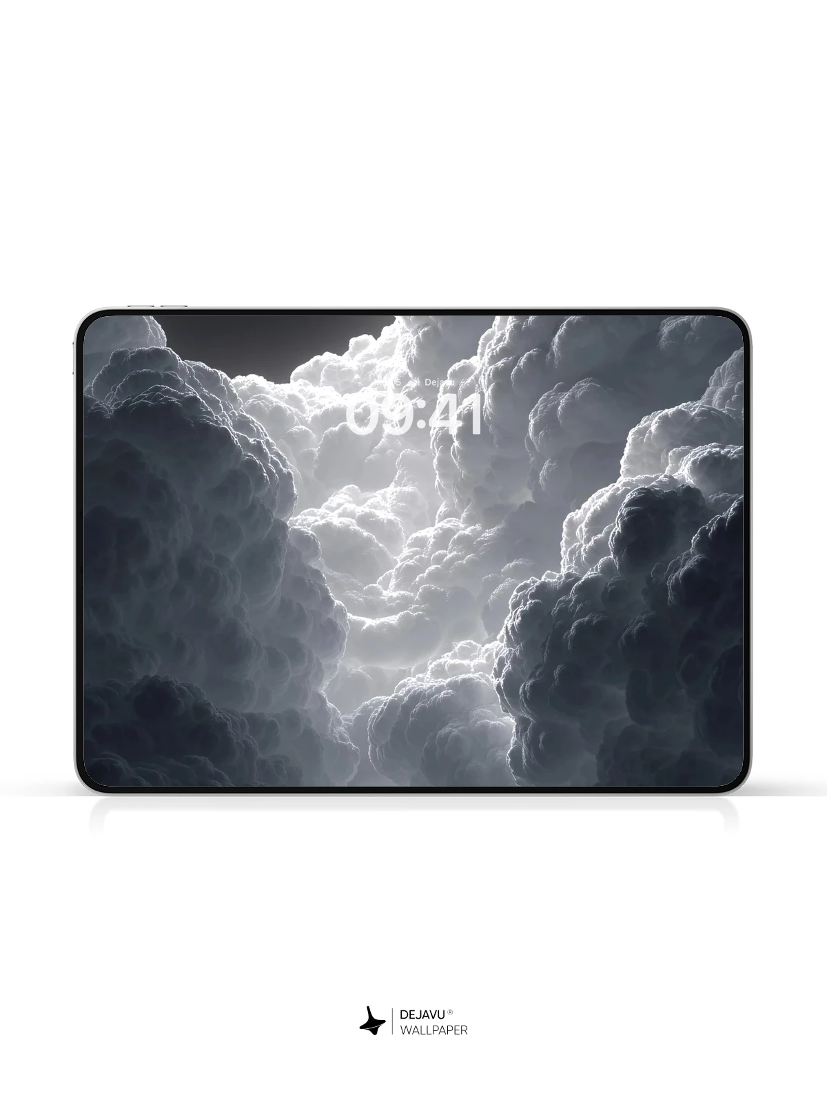 Monochrome Cloud Formation Wallpaper 8K