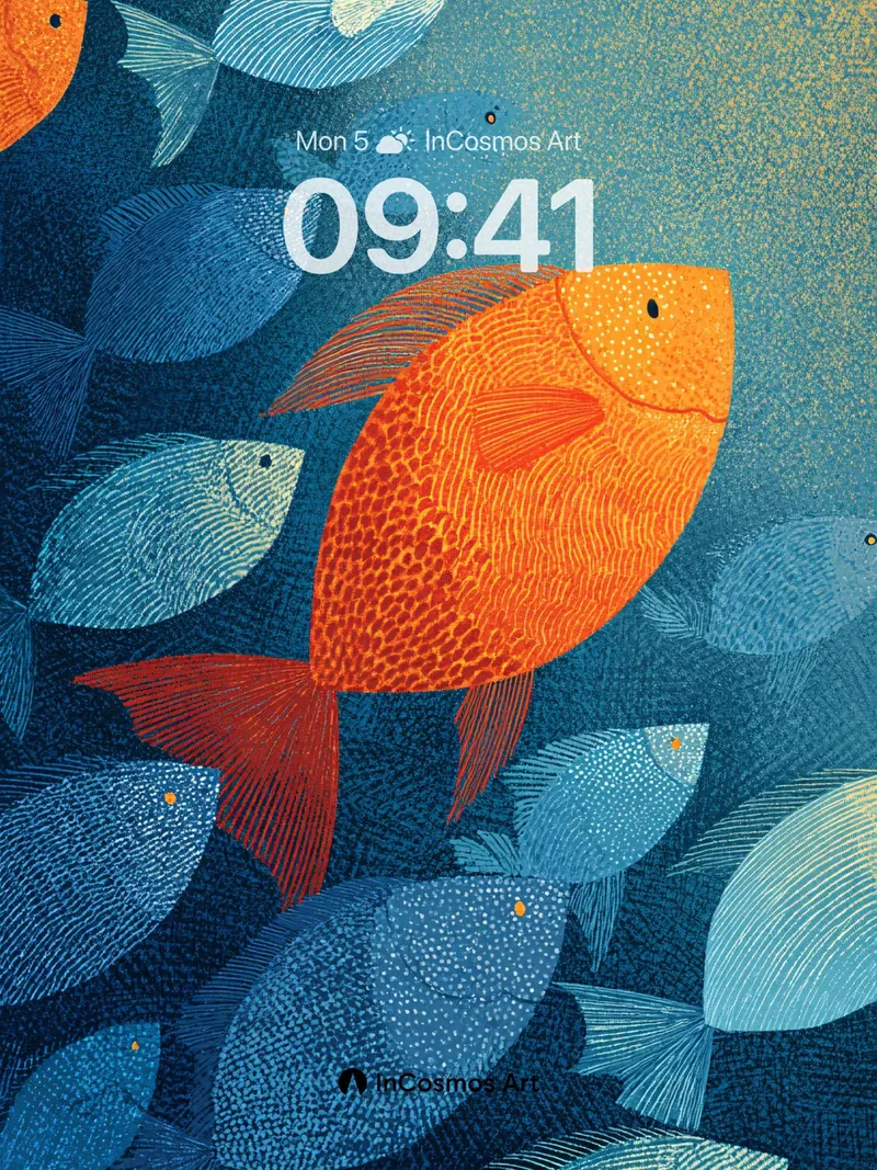 Coral Current Wallpaper with Whispering Scales