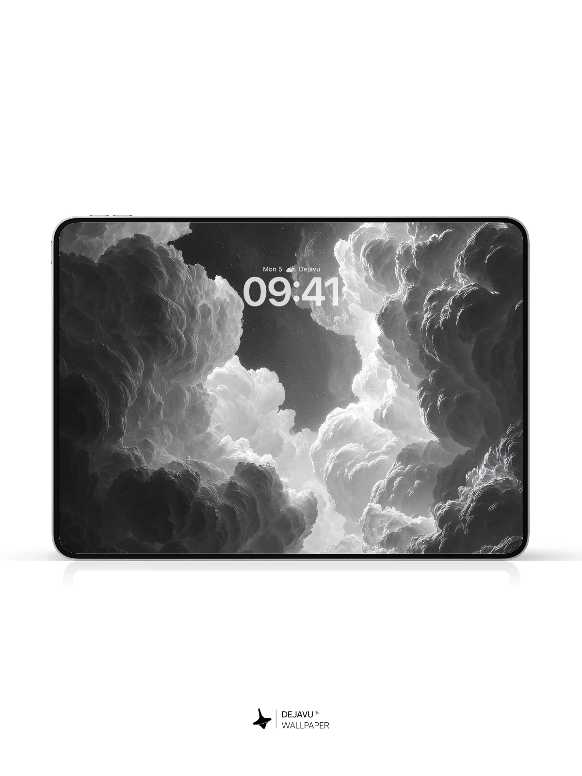 Monochrome Cloudscape 8K Wallpaper for iPhone and Android