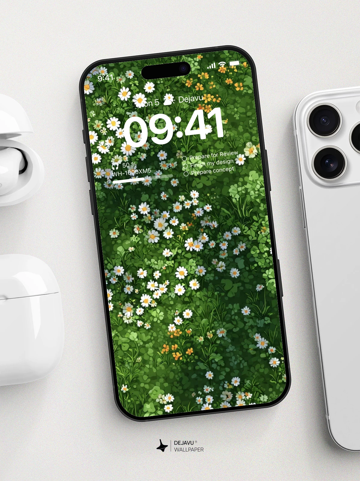 Meadow Flowers 8K Wallpaper for iPhone and Android