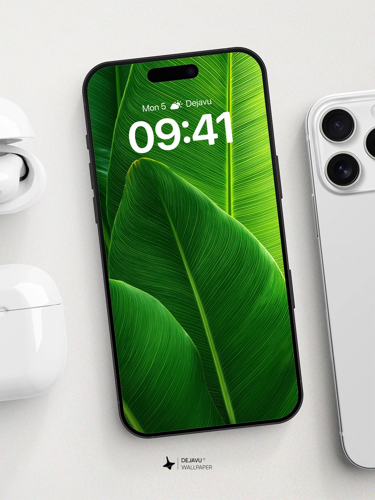 Tropical Leaf Wallpaper 8K for iPhone and Android