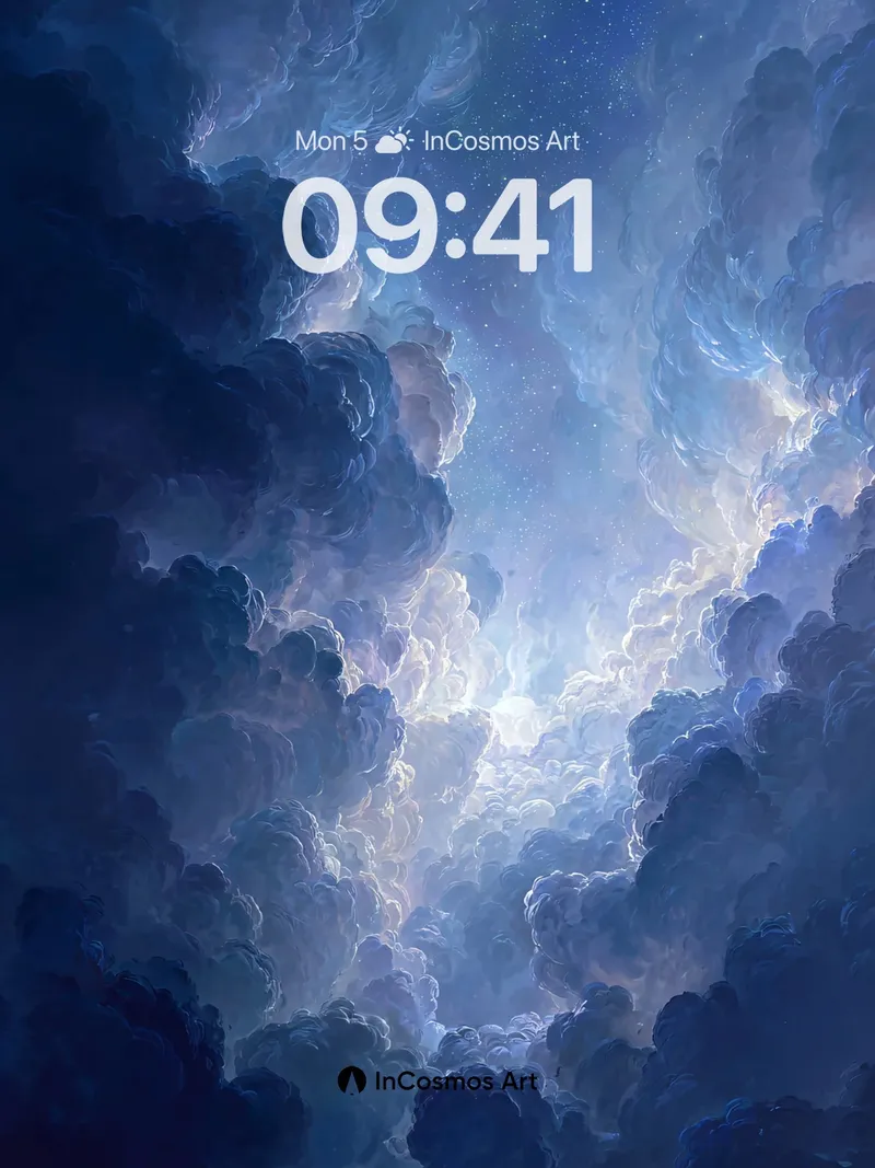 Serene Night Sky Wallpaper with Starry Depths