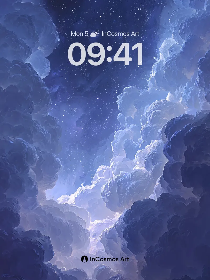 Nebula Veil Wallpaper with Clouded Depth