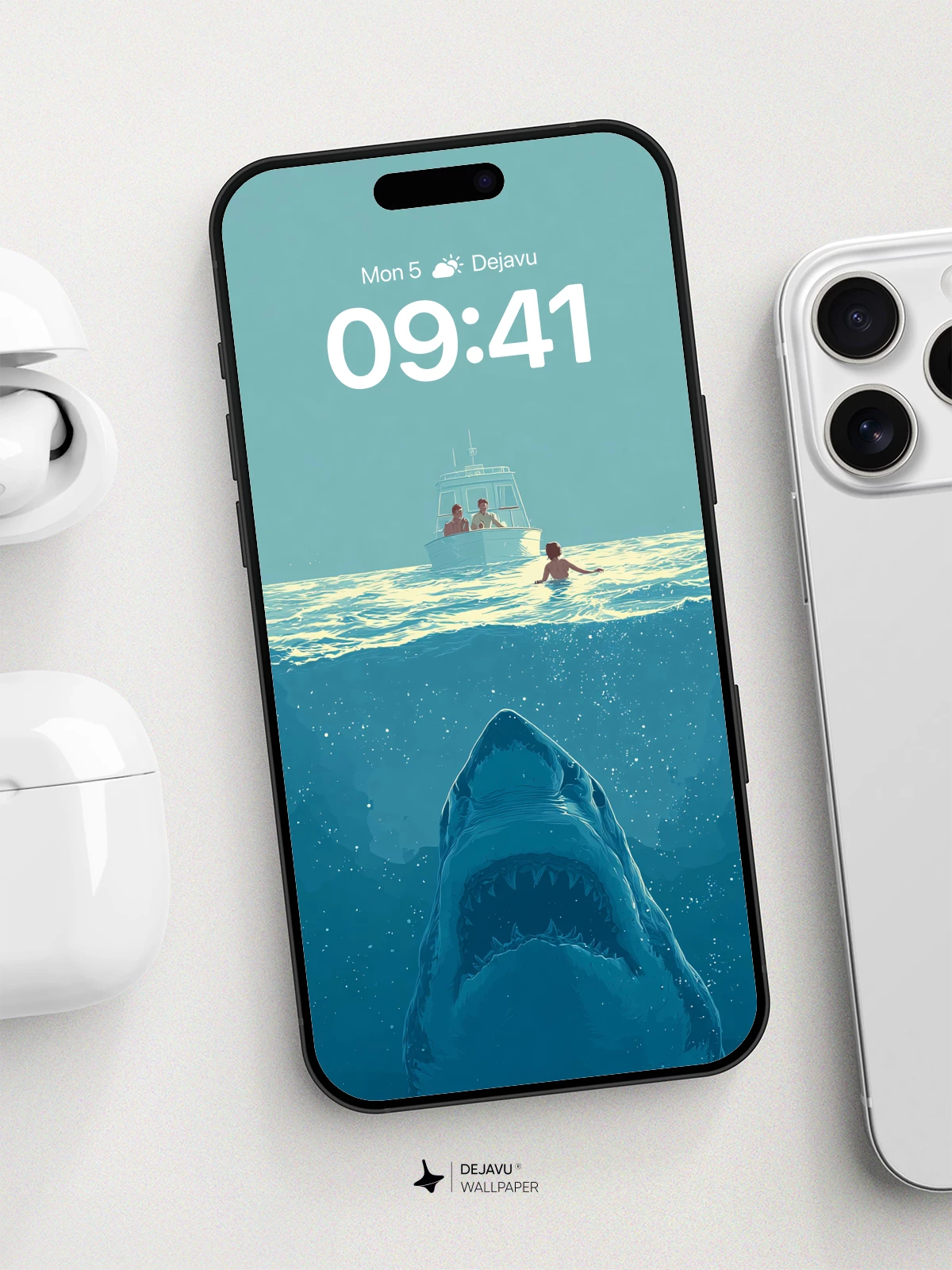 Great White 8K Wallpaper