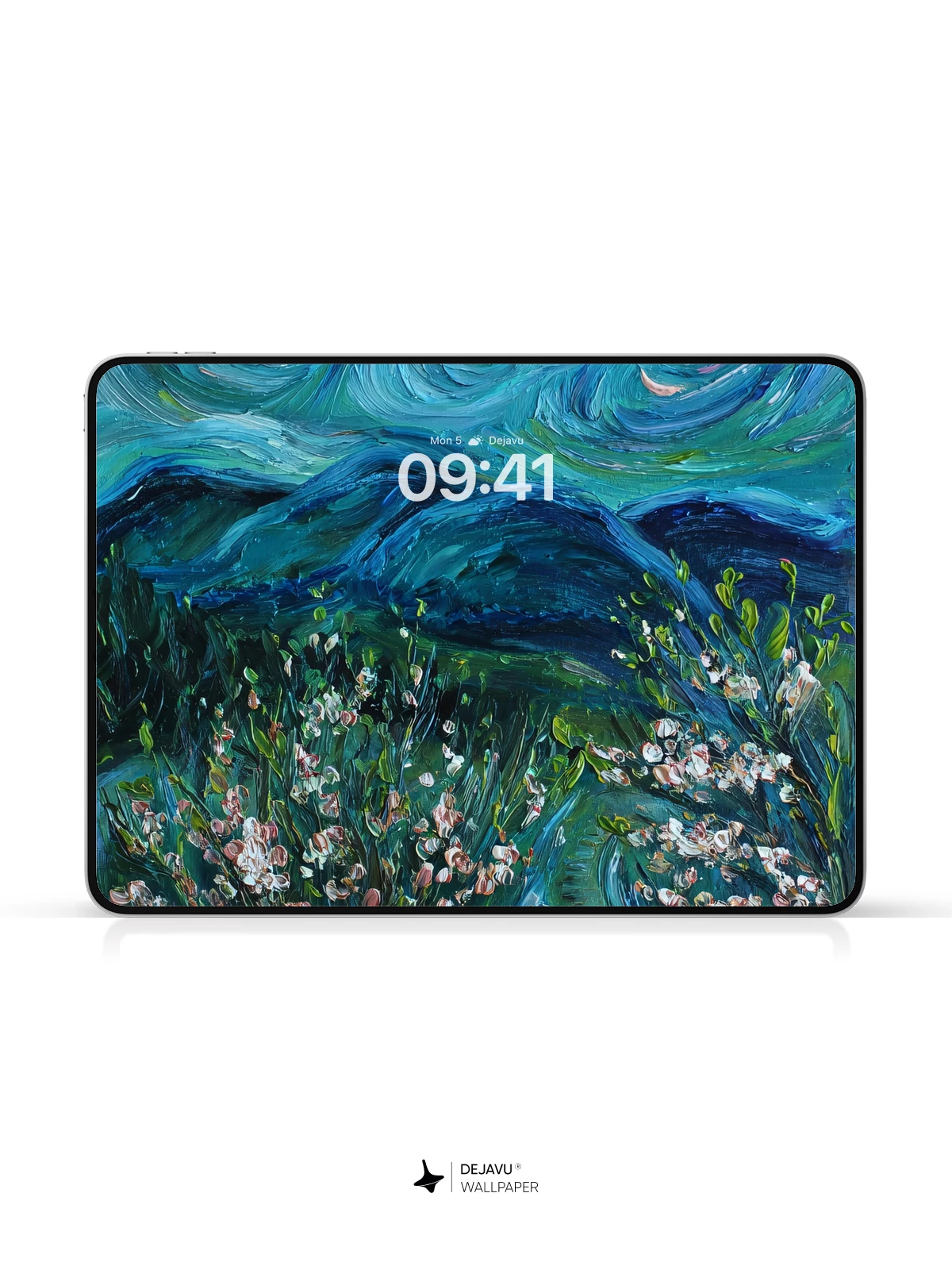 Van Gogh Starry Night Style Blossom Tree Wallpaper 8K