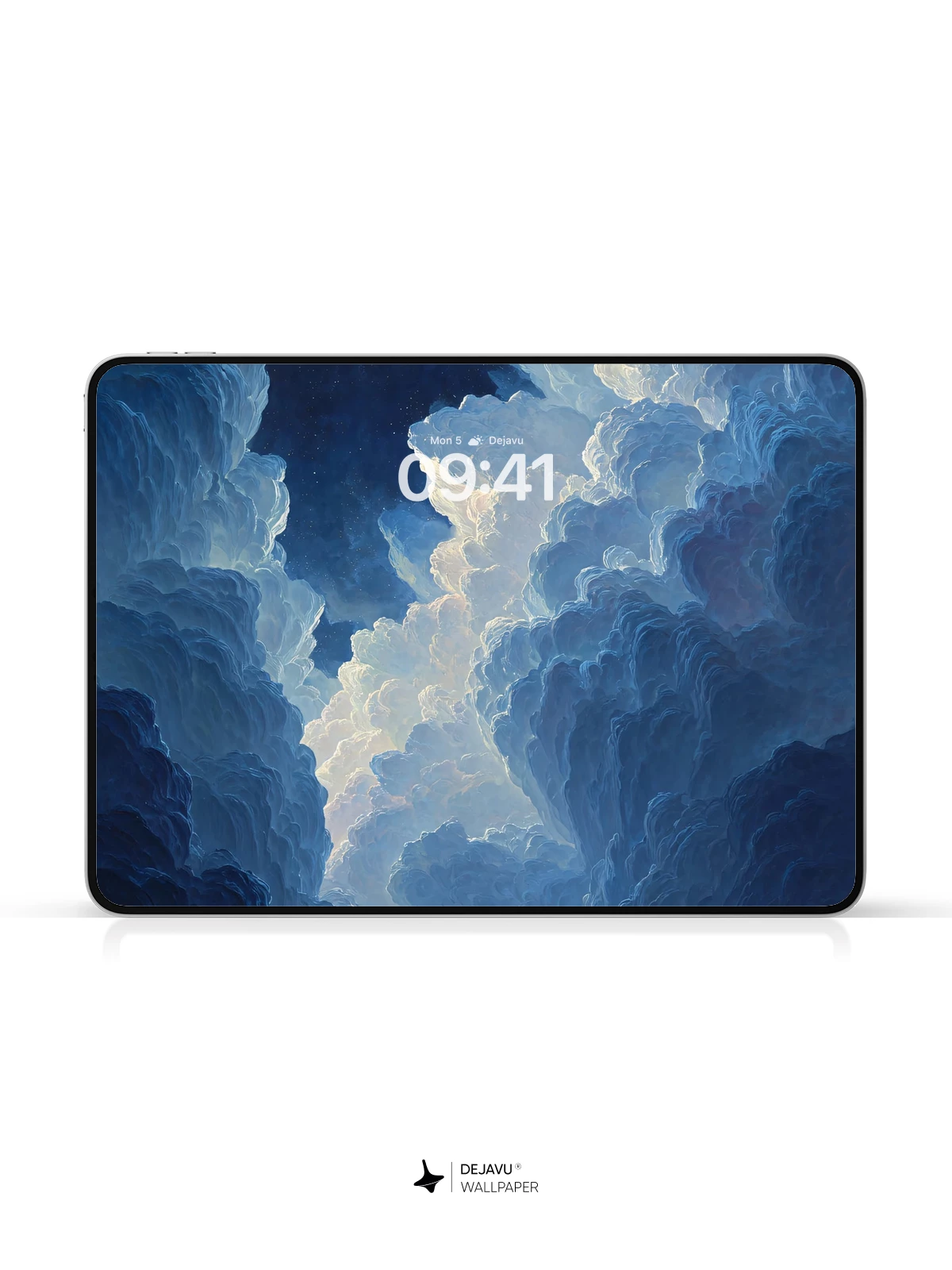 Deep Blue Cloudscape 8K Wallpaper for iPhone and Android