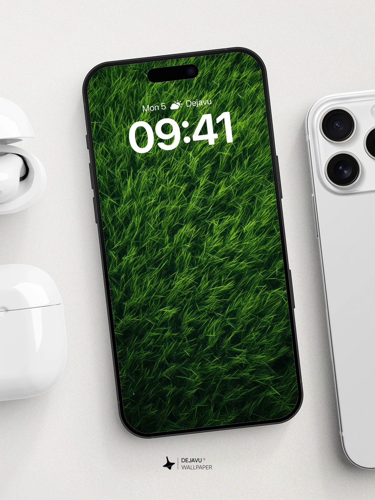 Wind-Swept Green Grass Wallpaper 8K