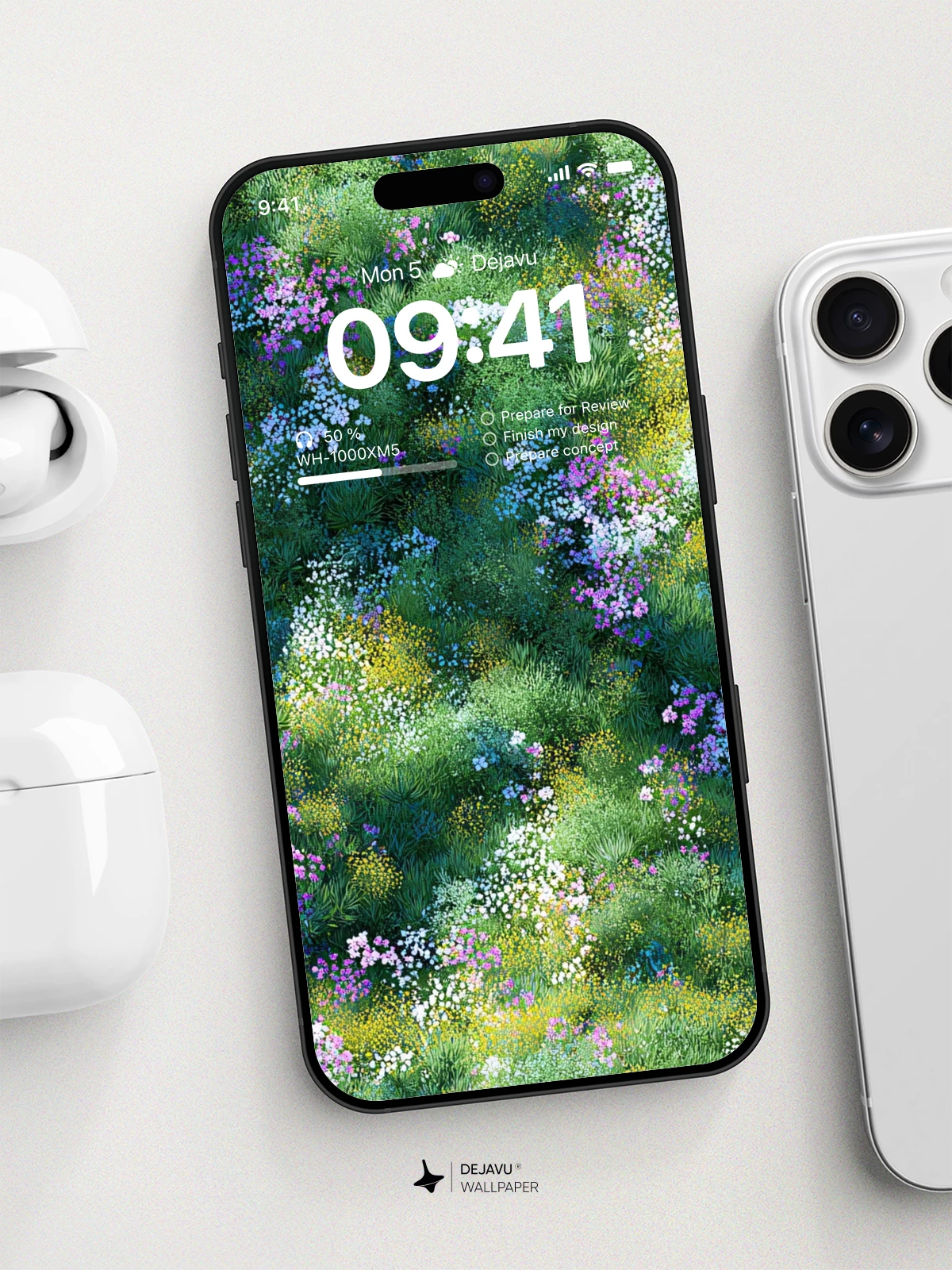 Wildflower Meadow 8K Wallpaper for iPhone and Android