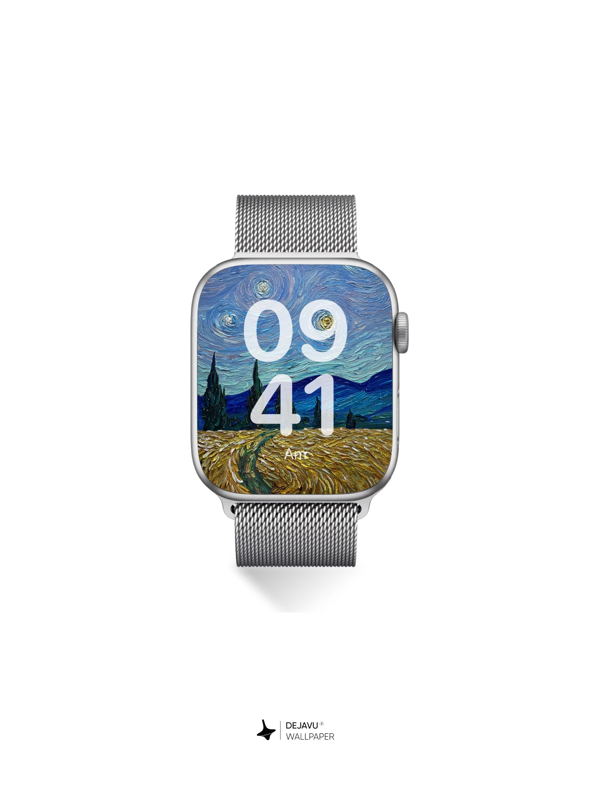 Van Gogh Starry Night Style Wheat Field 8K Wallpaper
