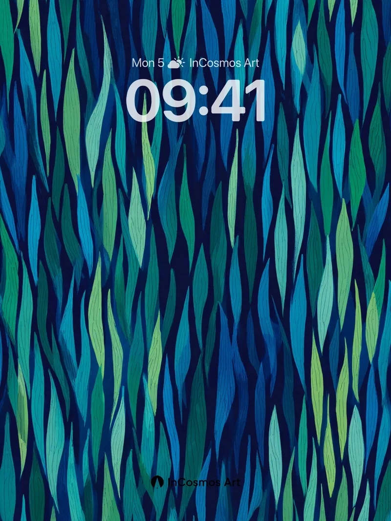 Midnight Currents Wallpaper with Woven Light