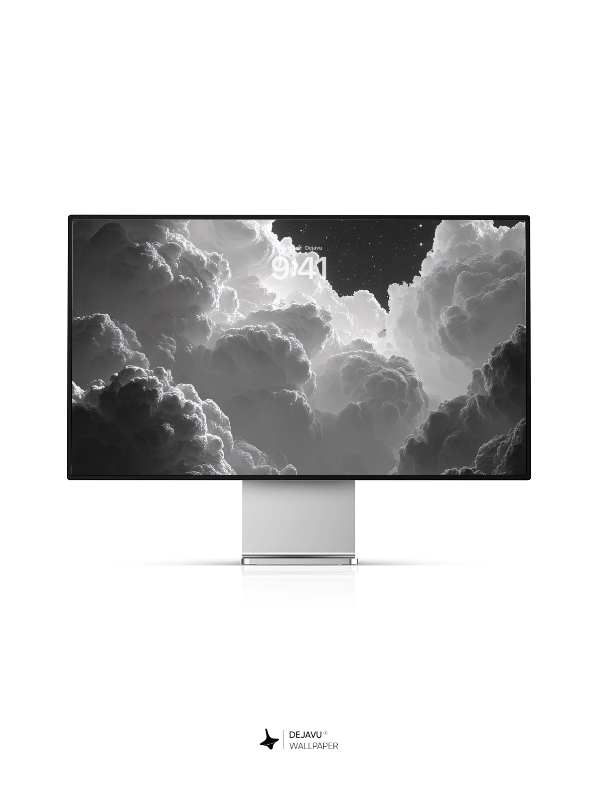 Monochrome Storm Clouds Wallpaper 8K