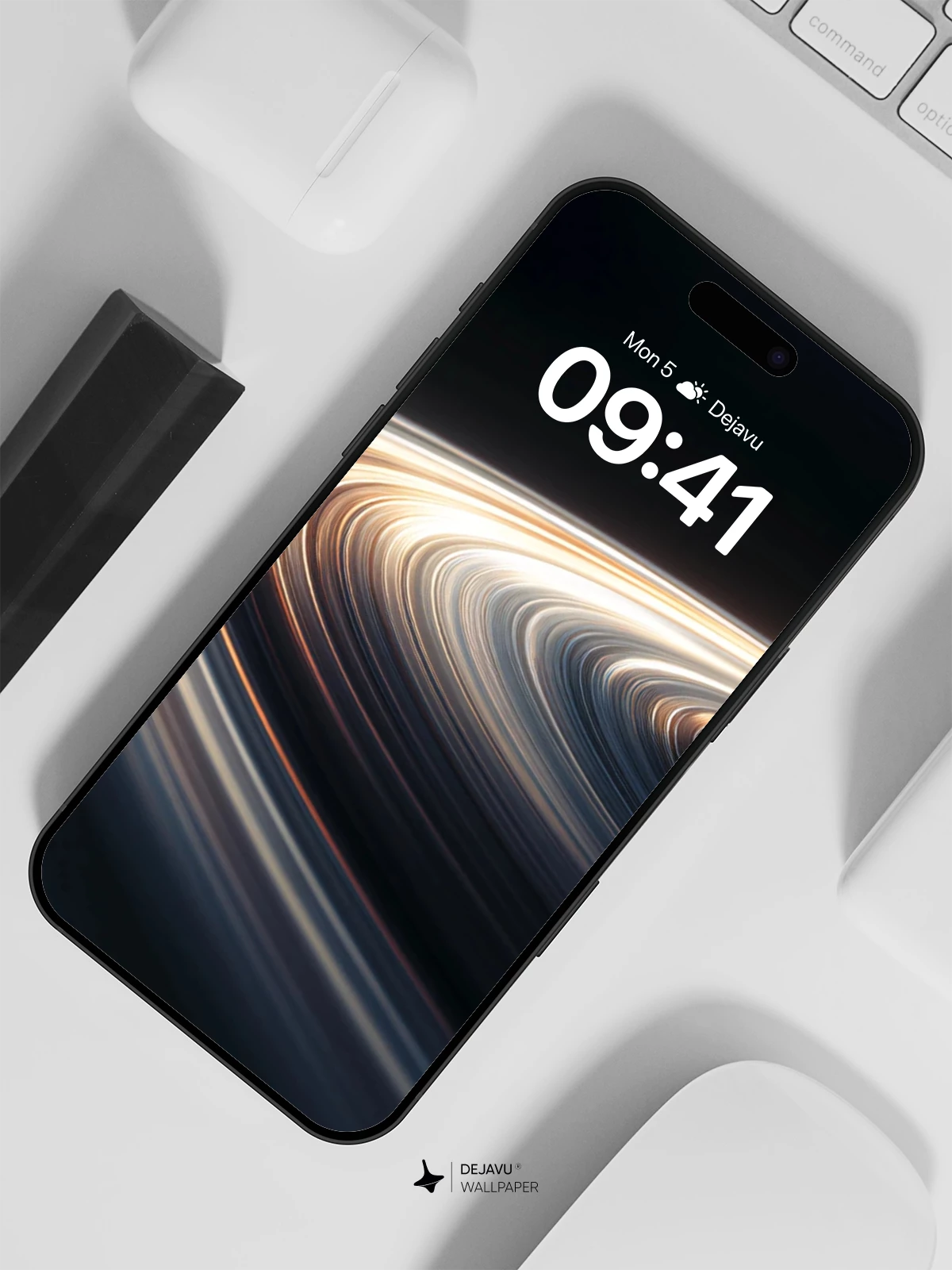 Saturn Rings Light Trails 8K Wallpaper for Phone and Desktop - Dejavu ...