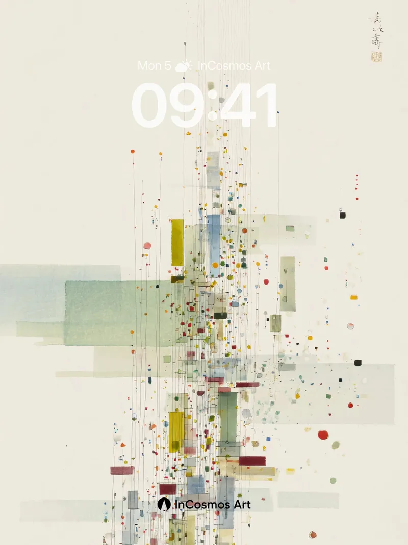 Quiet Confetti Wallpaper in Pale Haze