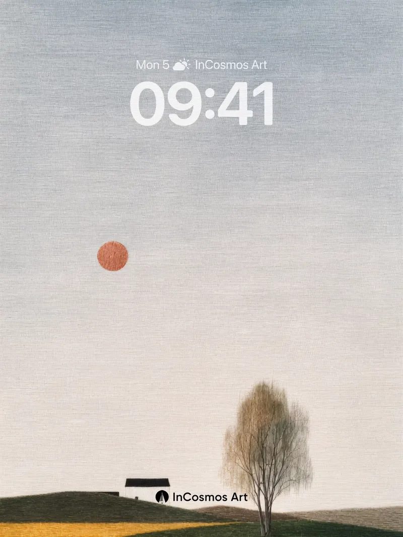 Quiet Solitude Wallpaper with Soft Horizon