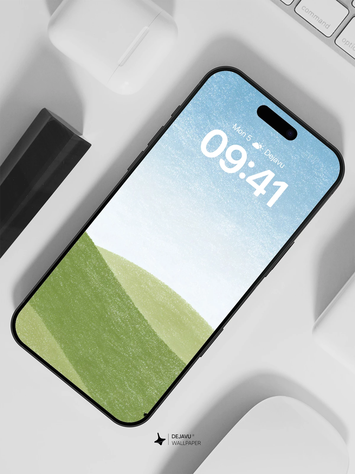 Serene Hills Bike Ride Wallpaper 8K for iPhone and Android