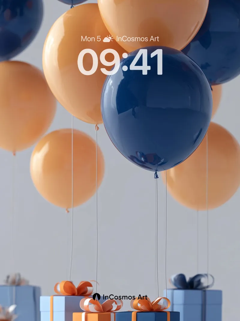 Floating Harmony Wallpaper with Gifted Light